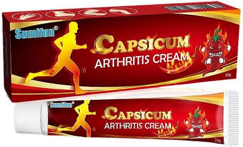 Muscle Relief Cream 20G Natural Soothe Relax Tense Muscles After Exercise Pain Neck Shoulder Back Joint Arthritis Warm Therapy Red 1Pcs