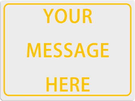 16 X 12 Inches Custom Metal Iron Sign Personalized Text Message Sign