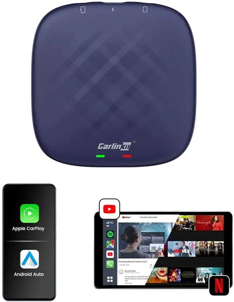 Carlinkit Android Ai Box 4+64G Auto Upgrade Google Play Youtube Netflix MINI AI BOX Full Android System Wireless Carplay