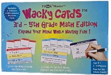 Think2master Wacky Cards 3Rd-5Th Grade Math Edition 2019 Sealed