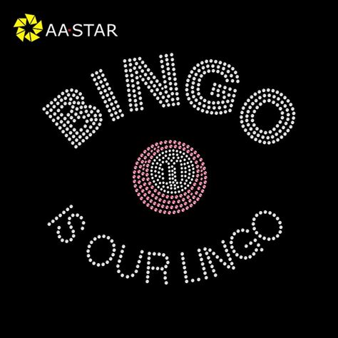 Wholesale Flatback Bingo Letters Rhinestone Template Heat Transfer