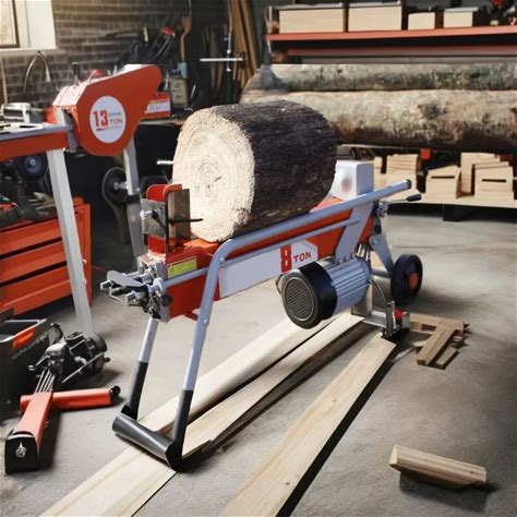 Volnos 8Ton Horizontal Gasoline Petrol Mobile Electric Household Small Wood Log Splitter