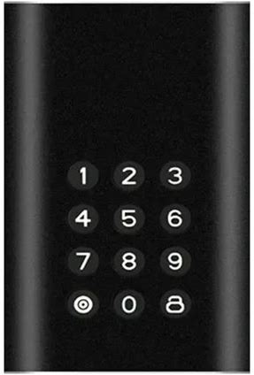 Waterproof Dustproof 256GB/512GB/1TB USB 3.0 Digital Key Mobile Encryption Hard Disk SSD Black Metal For External Computer