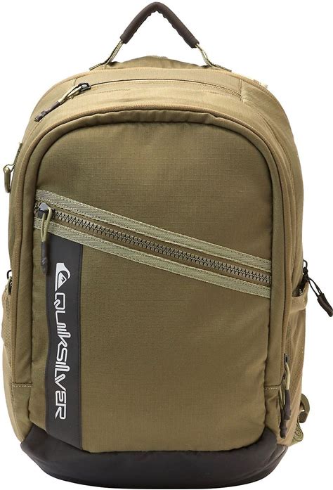 Quiksilver Mens Large 28L Backpack Freeday 28L Grape Leaf Brown Green 49 X 32 X 22 cm