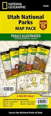 Utah National Parks [Map Pack Bundle] By National Geographic Maps