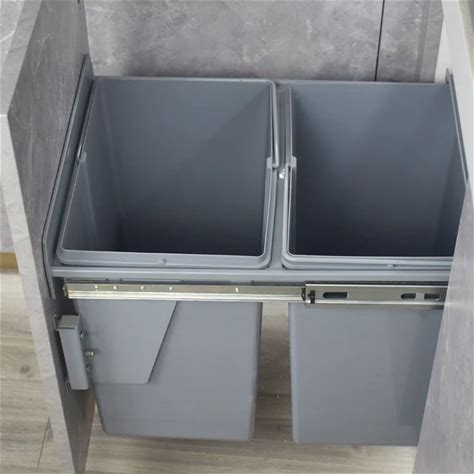Sliding Pull Out Trash Can Kitchen Pull Out Waste Bin For Kitchen Household Recycle 2 Bin Waste Bin