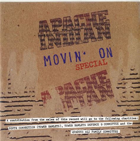 Apache Indian Movin' On 1993 UK 7" Vinyl IS580