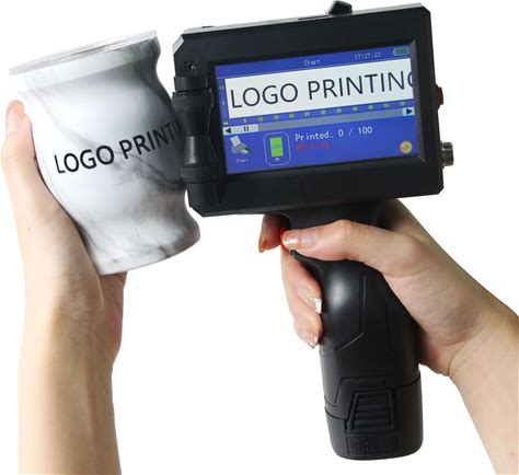 Handy Handheld Inkjet Printer QR Code Barcode Date Expiratio Multi Color Cloth Printing Machine On Plastic Box