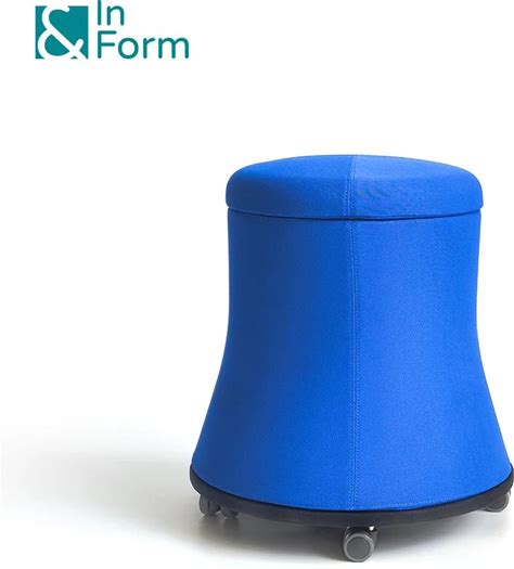 Movable Storage Stool Chair Commercial Furniture Library School Office Reception Stool Chair Ottoman With Universal Wheels