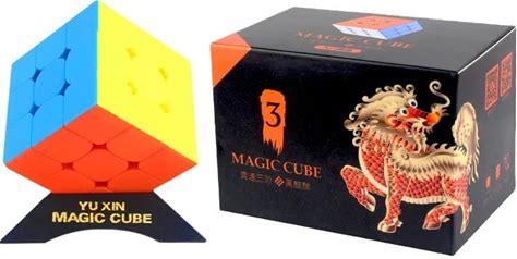 Yuxin Black Kylin 3X3x3plastic Magic Cube Puzzle Educational Toys