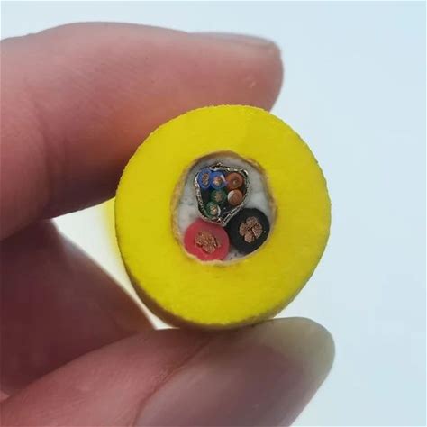 2 Core Power And 3226AWG STP 8 Core ROV Tether Underwater Yellow Jacket PUR Foam Floating ROV Cable