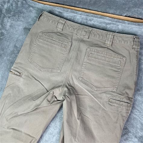 Duluth Pants Womens 12 Brown Canvas Work Duluth Flex Fire Hose