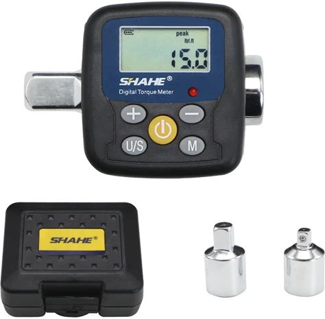 SHAHE Digital Torque Wrench Adapter Electronic Torque Tool Includes 1/2" 1/4"3/8" Adapters For Automotive, Biking, Home Repairs