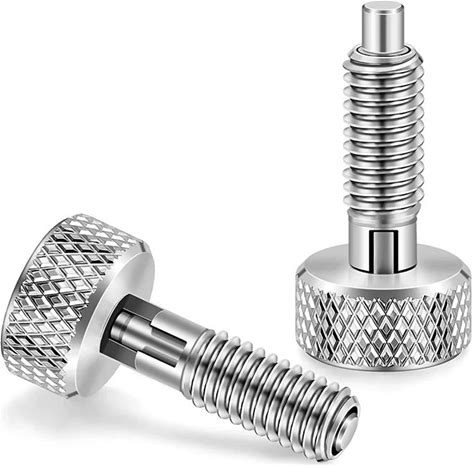 Hand Spring Plunger With Knurled Handle Stainless Steel Lock Out M6 Type Quick Release Pins For Rolling Toolbox