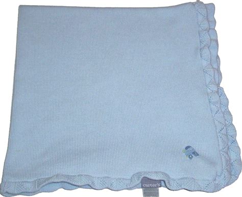 Carters Blue Train Baby Blanket Sweater Knit Security Lovey 100%