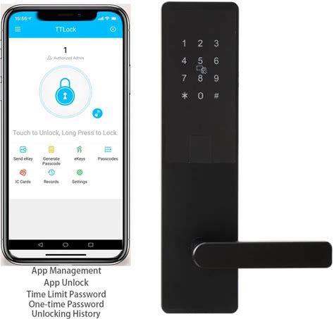 Smart Door Handle Lock Bluetooth Password Keyless Lock