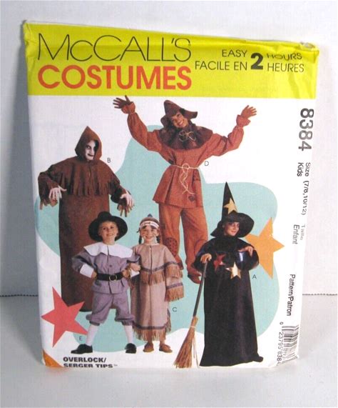 Mccall's 8384 Pilgrim Indian Witch 2 Hour Costume Pattern Children's