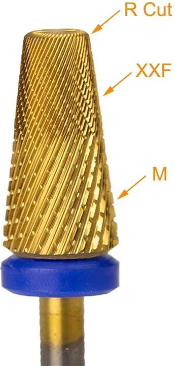 New Arrival Safety Professional Top Quality Tungsten E File XF 5 in 1 Nail Drill Bits Carbide Gold In Storage