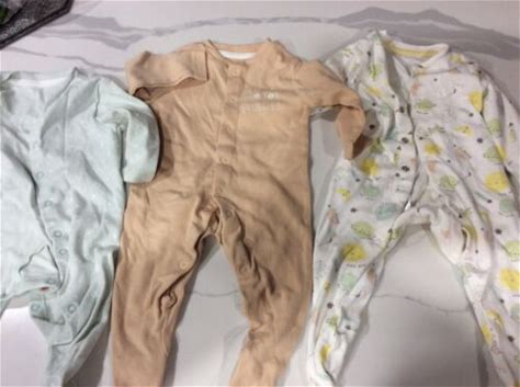 Primark Cares One Piece Snap Closure Outfits Set Of 3. 3 To 6 Months