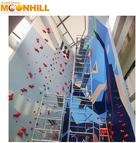 Amusement Wood Boulder Wall Fiberglass Children Rock Climbing Wall Climbing Indoor