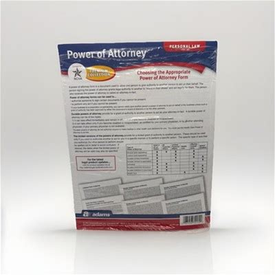 Adams Power Of Attorney Forms Pack Includes Forms Instructions Durable