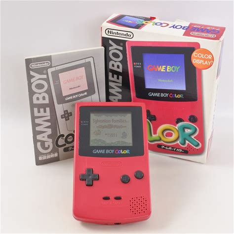 Gameboy Color Console Red Cgb-001 Boxed Nintendo C17727456 Gb