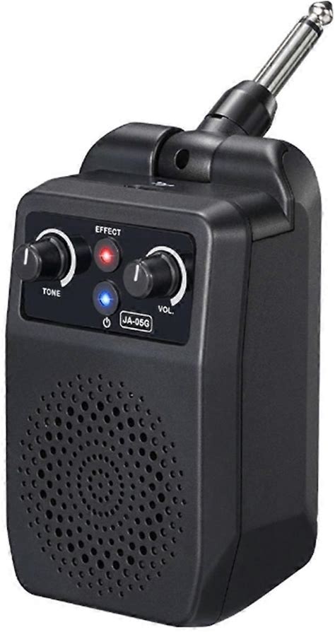 Mini Electric Guitar Amp 5W Portable Guitar Amp Bluetooth Built-In 4 Effects Rechargeable Small Gui Black