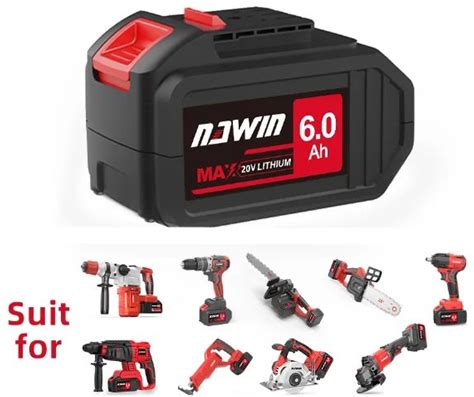 NANWIN In Stock Lithium Batteries Work For An Hour 21V Rechargeable Power Tool Battery