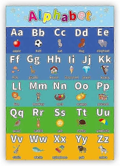 New Home Decor Modular Print ABC Alphabet Poster Chart Kid Educational Educational Charts English Learning Alphabetnumber1 To 10