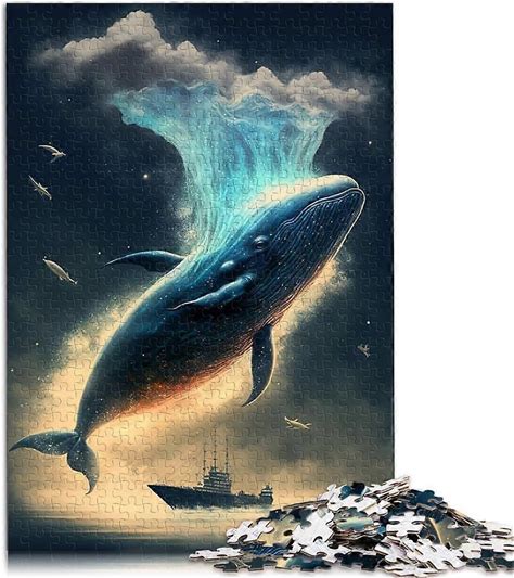 1000 Pieces Jigsaw Puzzles For Adults Puzzles Magical Whale Wooden Jigsaw Puzzles For Adults And Kids Age 12 And Up Style 184 300 Pieces