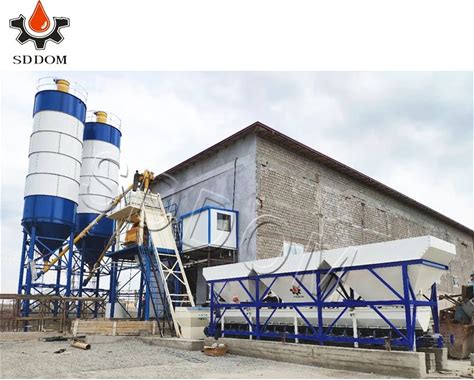 High Efficient Mobile Concrete Batching Plant For Dale Australia With Layout Drawing Yhzs25