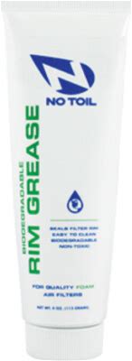 No Toil Non-Toxic Foam Air Filter Rim Grease Sealant 4Oz Tube