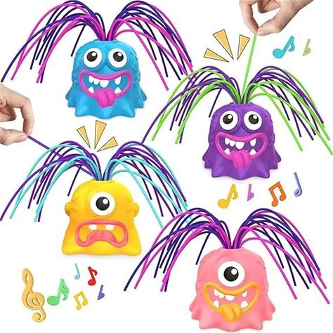 Funny Hair Pulling Fidget Screaming Monster Toys Anti Worry Venting Novelty Toy Different Screams Made By Hair Pulling