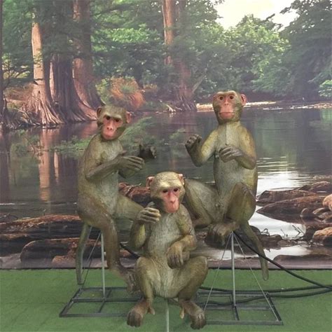 Shopping Mall Simulated Equipments Animatronic Animals Life-Like Monkey Model