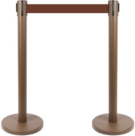 OEM Custom Logo Coffee Bank Queue Crowd Control Post Guardrail Retractable Belt Post