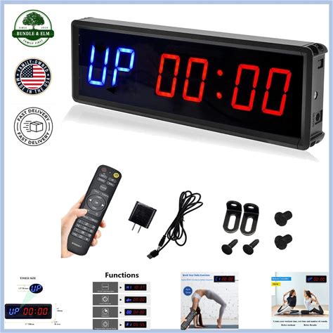 11 Inch Led Countdown Timer With Remote For Effective Gym And Training