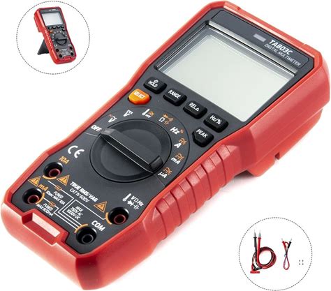 Portable Handheld LCD Display AC/DC Currency Voltmeter Auto Range Voltage Resistance Meter Tester Digital Multimeter