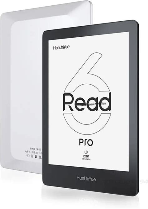 Hanlinyue Read6 Pro 64GB 6 E-Ink Portable E-Reader With Wifi, Android OS, Multi-Language Support & Reading Light