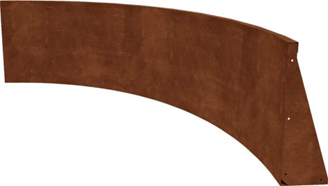 Corten Steel Retaining Wall - Inner Curve - 150 X 150 X 60 - Rust Colour - Mysteel