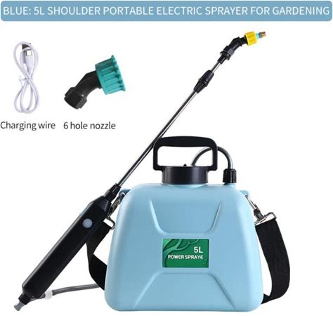(A01)Garden Shoulder Electric Sprayer 5L Rechargeable Garden Sprayer Garden Tools Thickened Backpack Agricultural Sprayer Garden