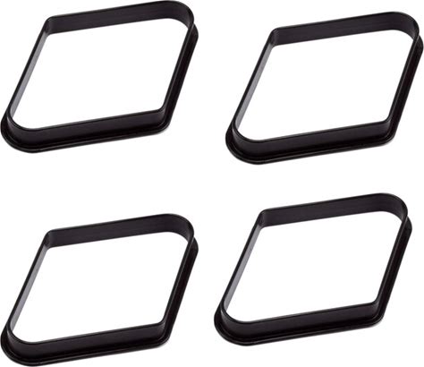 -4 Pack Plastic Billiard Pool Ball Rack 9 Ball Diamond Racks Billiard Balls Organize Snooker Game Club Storage Accessory