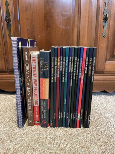 Lean Manufacturing Book Lot - Learning To See - Toyota Way - Shop