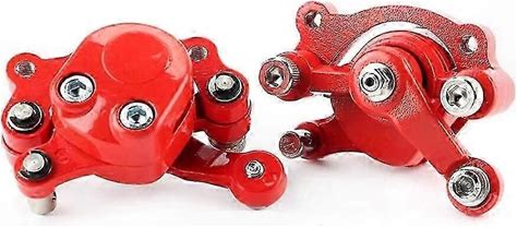 Front And Rear Disc Brake Calipers With Rotors For Mini Moto Dirt Bikes 43-49Cc (2Pcs)