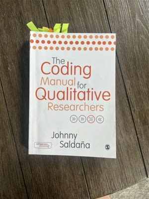 The Coding Manual For Qualitative Researchers
