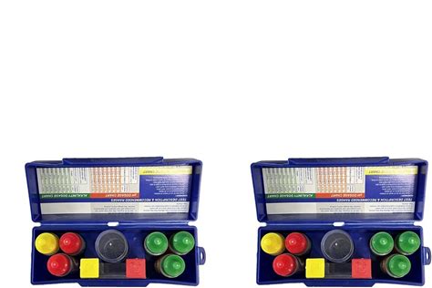 2X 5-Way Test Kit For Pool & SPA Acid Demand Chlorine Total Alkalinity Bromine PH Water Quality Tester Set