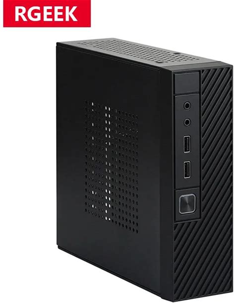 RGEEK ITX Computerkast M06 Mini Desktop Case Gemak PC Case Kan 2,5 Inch HD Ondersteuning 17x17 cm