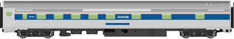 Spur H0 - Walthers 85' Budd 10-6 Sleeper Amtrak -- 30112 Neu