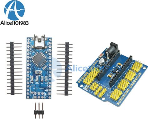 Arduino Mini Usb Nano V3.0 Atmega328 5V 16M+Nano I / O Expansion