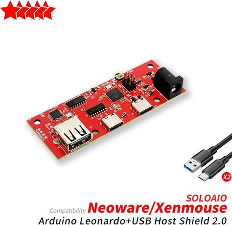 M-Kit V1 Muisemulator Compatibel Arduino Leonardo R3 USB Host Shield Neoware Xen 2E Passthrough FW