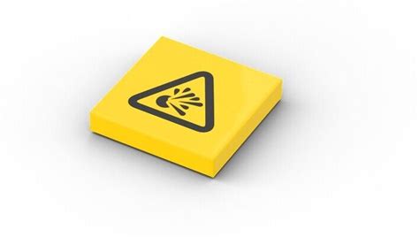 Explosion Sign ❤️ Custom Printed Original Lego® Brick Tile /22121